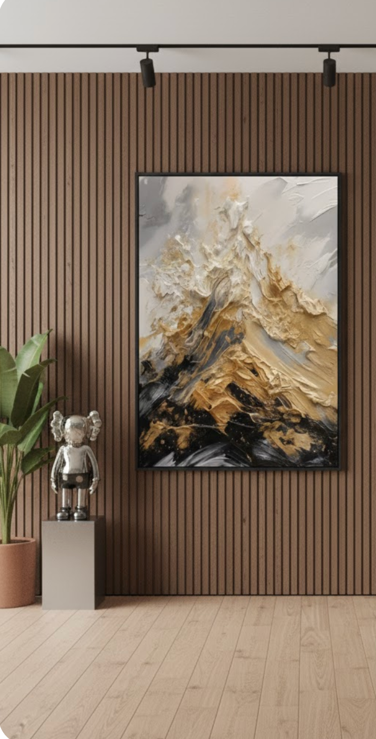 Quadro "vetta dorata"