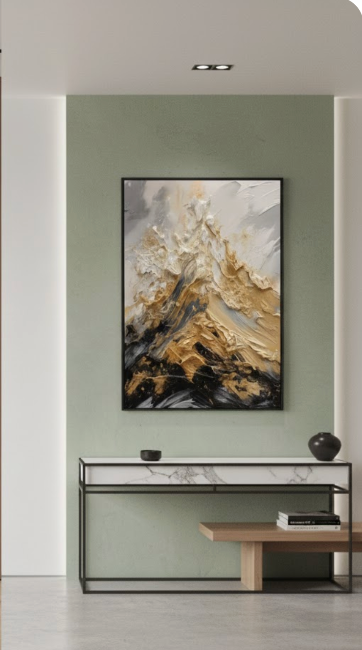 Quadro "vetta dorata"
