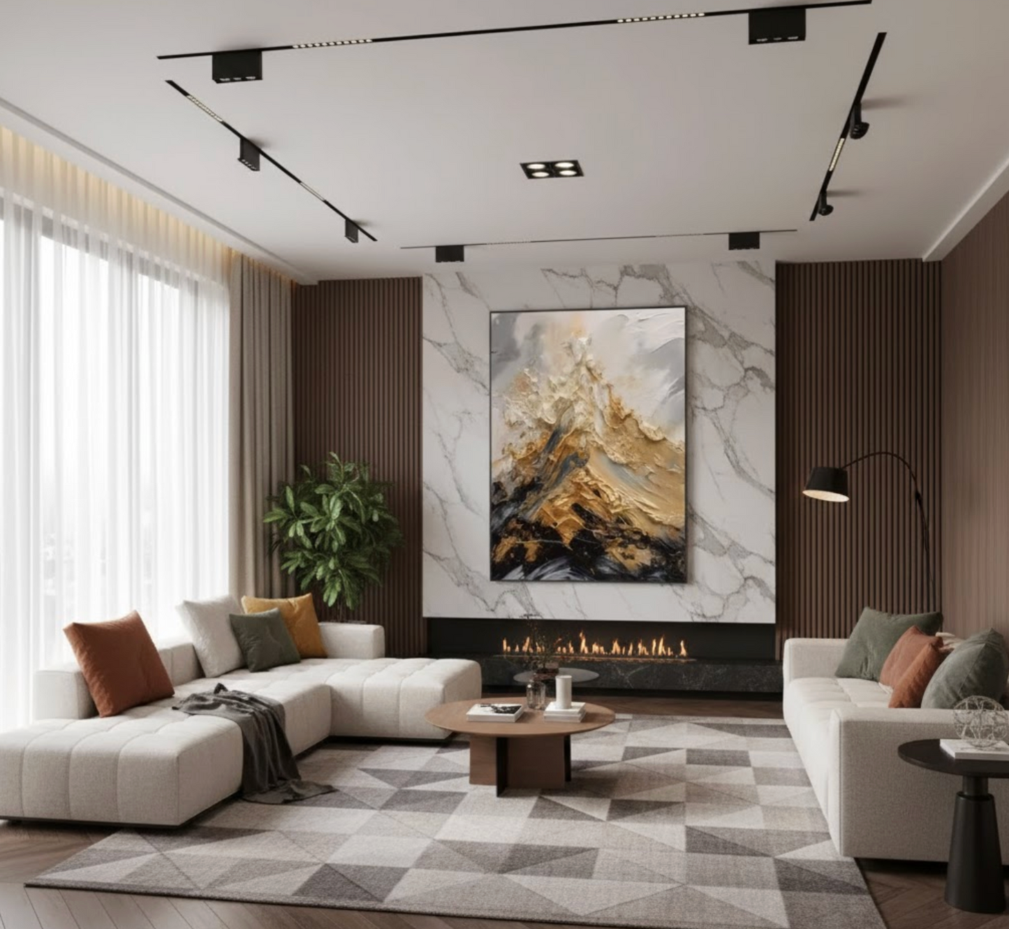 Quadro "vetta dorata"